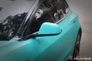 特斯拉Model 3全车换色了蒂芙尼蓝 清晰质感冲上心头